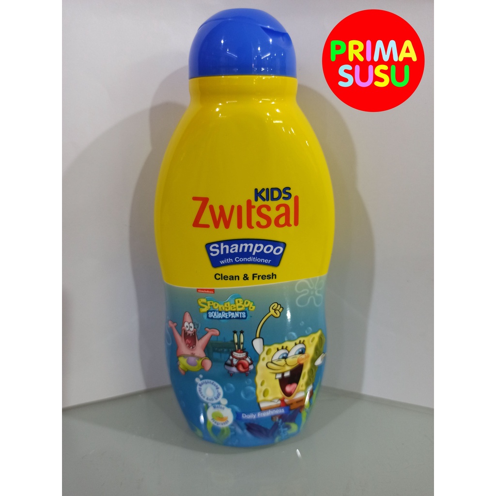 Zwitsal Kids Shampoo With Conditioner Clean &amp; Fresh Melon Fragrance 180 ML