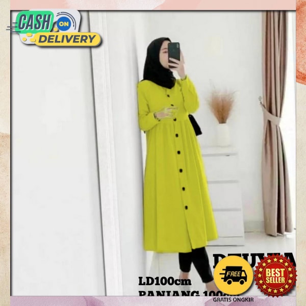 Kemeja Anisa / Helmia Tunik Oversize Xxl / Tunik Terbaru / Atasan Tunik Wanuta / Tunik Casual Wanita