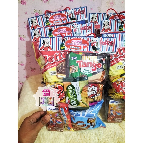 Bingkisan Ultah Anak || Paket snack Better || Snack ultah Murah || Hangtag Label Ulang Tahun || Custome Label snack || Snack Ultah Surabaya