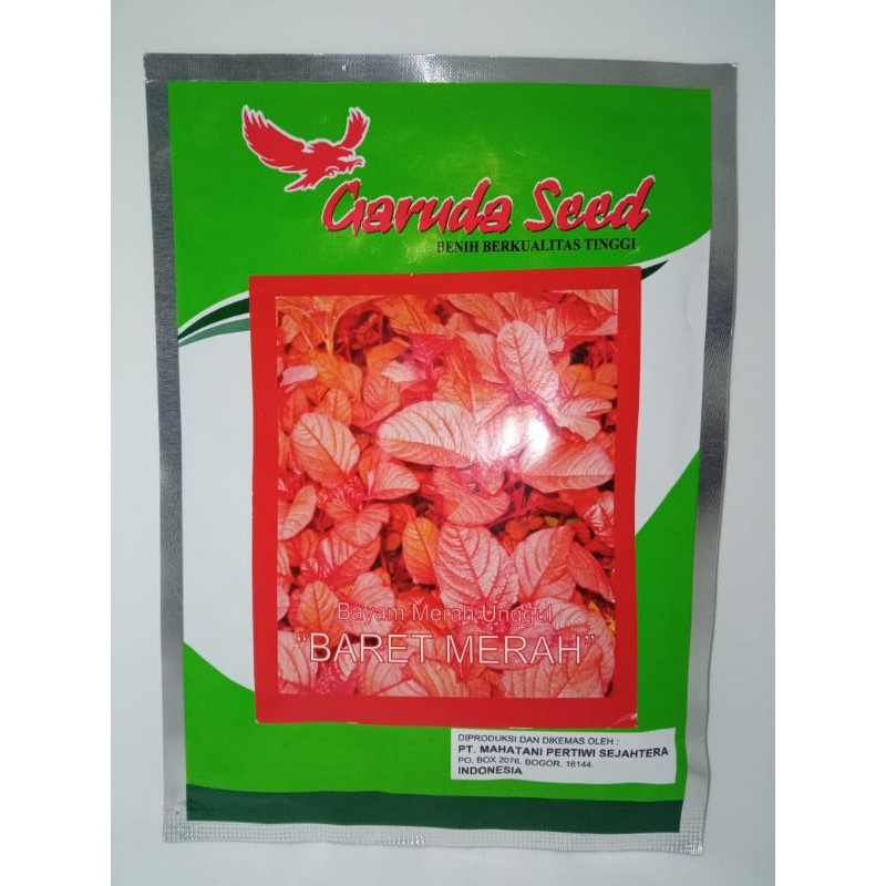 Benih Bayam Merah Baret Merah 50 gr