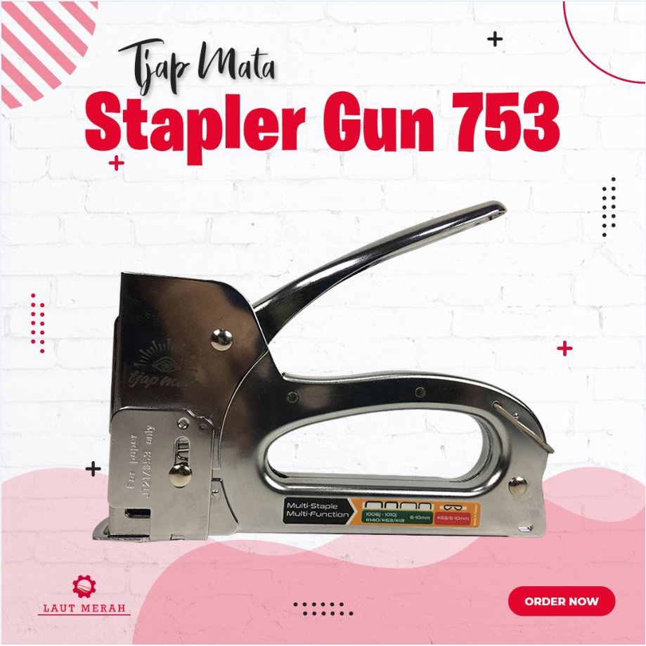 

STAPLER & STAPLE MT-753 GUN 2 FUNGSI HEAVY DUTY TJAP MATA