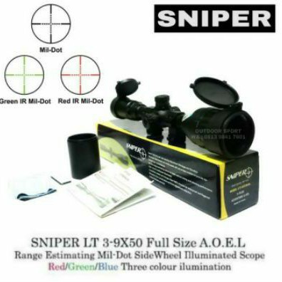 Telescope Sniper LT 3-9x50 AOL | Riflescope | Hunting | SNIPER