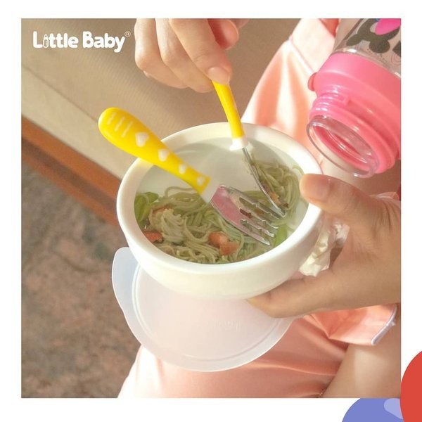 Little Baby Sendok Garpu Stainless Cutlery Spoon and Fork Sendok Garpu Anak