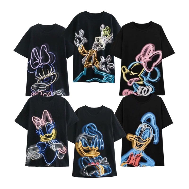 COD_T-Shirt Za*Ra Mickey Mouse Premium Oversize|Kaos Disney*Kaos Animasi|Kaos Atasan|Baju Zara|Kaos 