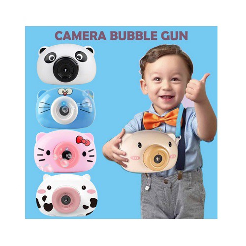 Mainan Bubble Kamera - Gelembung Bubble Sabun Camera Lampu &amp; Musik - Mainan Kamera Karakter