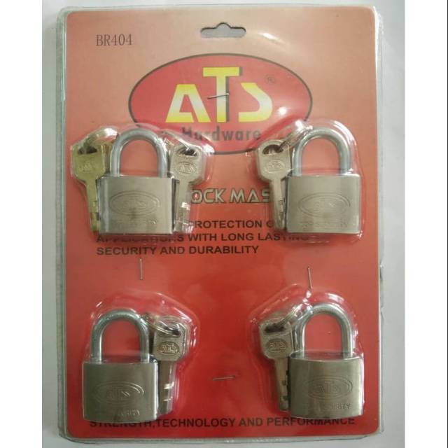 Gembok Masterkey Master Key ATS - 40mm 40 mm x 4pcs