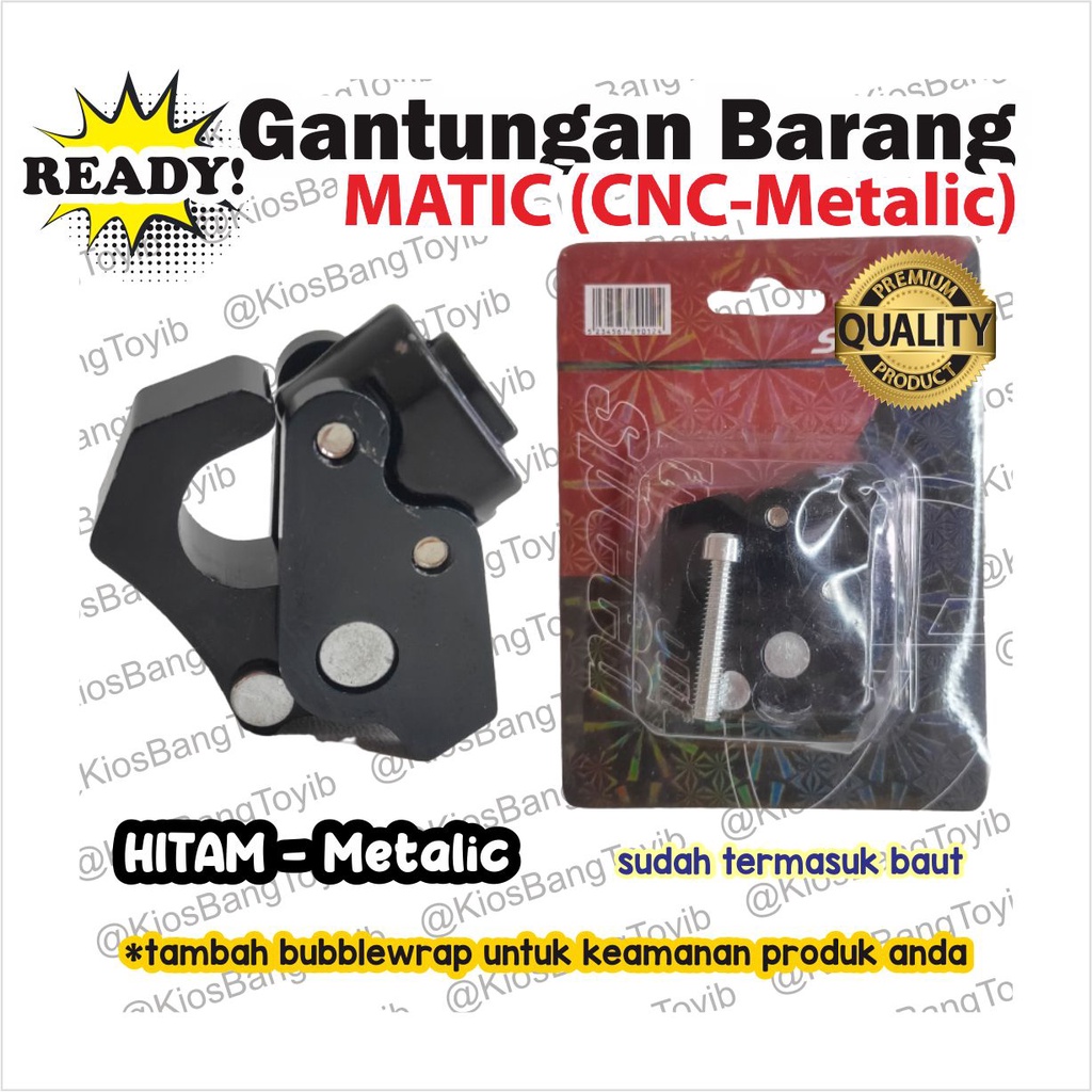 Gantungan Barang Matic Bebek Robot CNC 4 Warna Beat Vario Nmax Scoopy Mio Supra Jupiter Vega