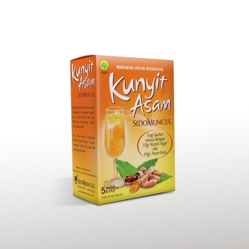 Kunyit Asam Box Isi 1-5 Sachet Sido Muncul