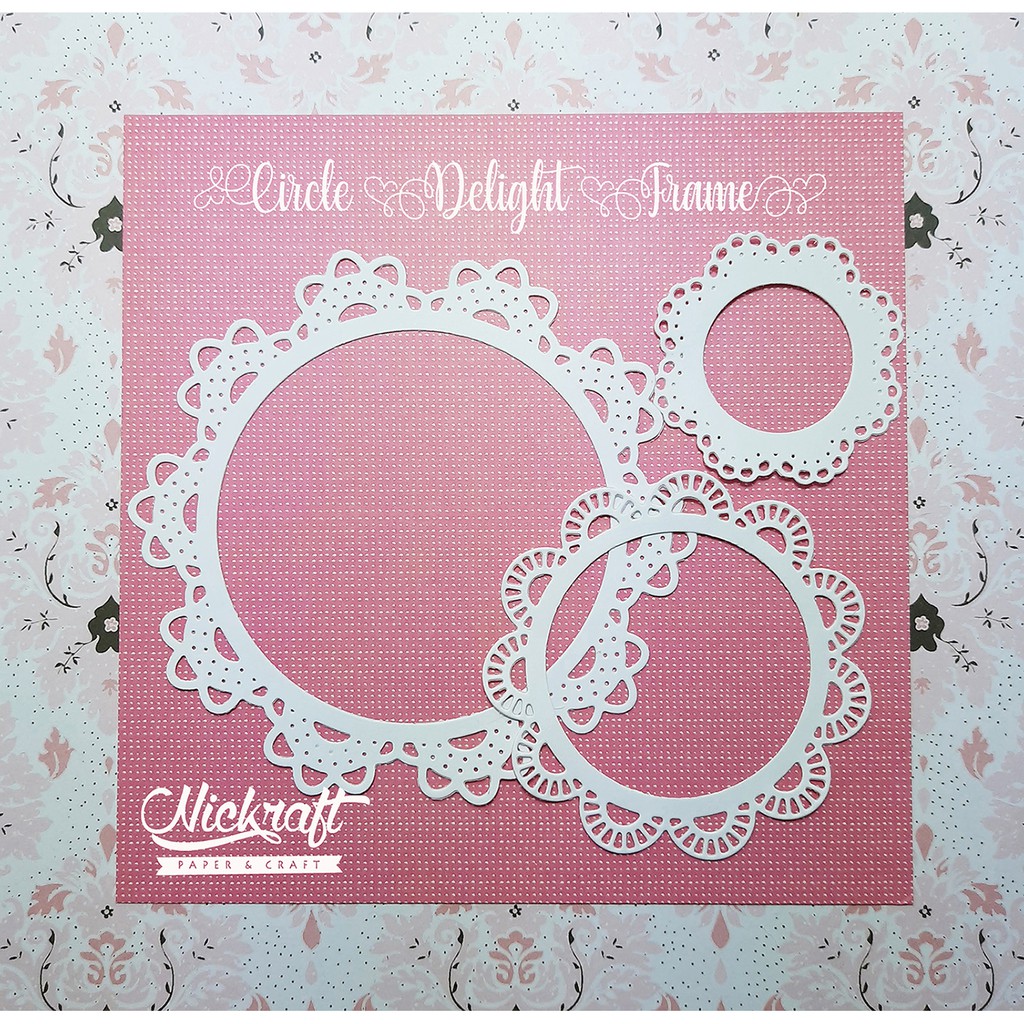 

CIRCLE DELIGHT FRAME - BAHAN HIASAN SCRAPBOOK LABEL KERTAS