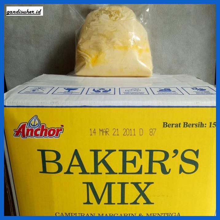 

Rettubagetnem- Anchor Bakers Mix Butter Blend Margarin Kemasan 1 Kg -Asli-Slii.