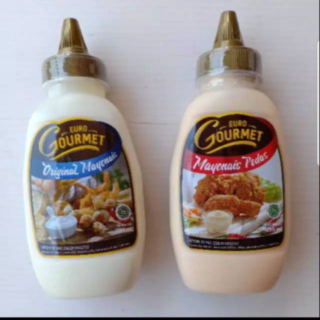 Euro gourmet mayonaise original & pedas 290ml