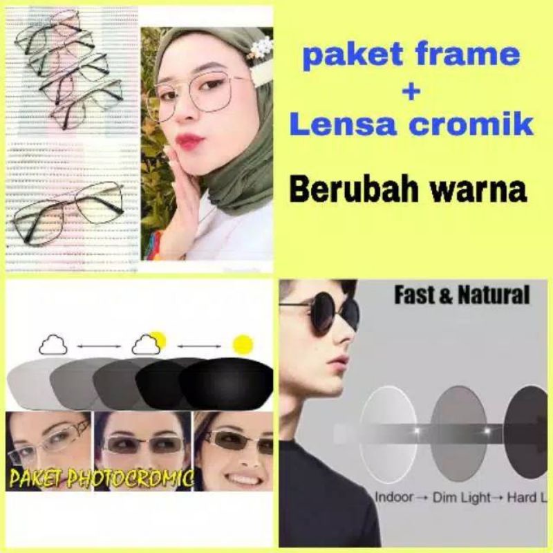 kacamata lensa photocromic antiradiasi boleh pilih yang blueray bisa normal minus plus cilinder sampai minus 5 cyl 2 harga masih sama tulis saja pesanan kaka di catatan saat order y free box lap cairan pembersih kode 3076 size 55-16-149