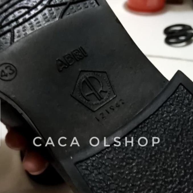 Sepatu PDH AR Exclusive Tali Kulit Hitam Dop TNI POLRI Satpam Security