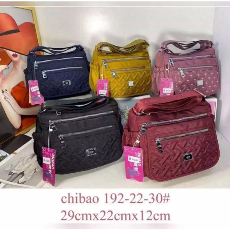 Tas selempang wanita chibao ory import terbaru 192-22 kanvas