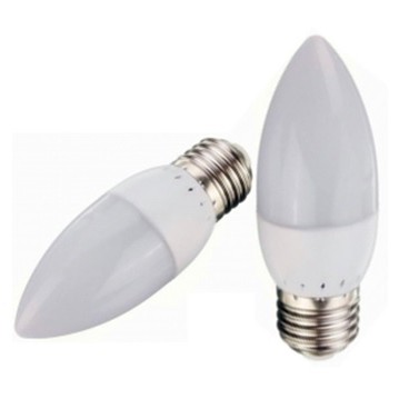 Lampu LED Bulb Candle Jantung Hias Lilin E27 Putih 3W White 3 W
