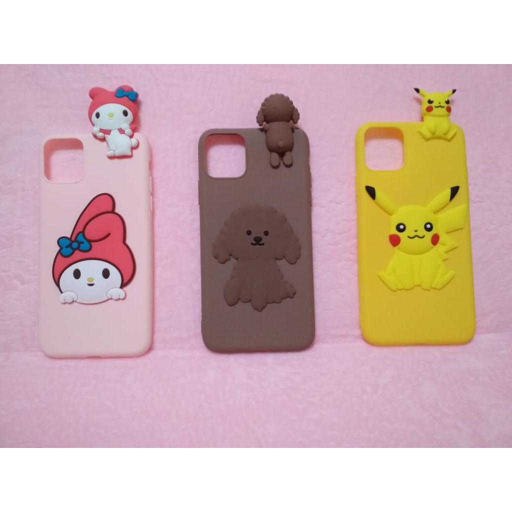 MURAH CASING LUCU Boneka HP iphone samsung vivo oppo realme dengan Gantungan Tali AWET