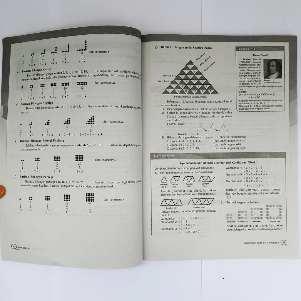 Buku Lks Matematika Smp Kelas 8 Semester 1 K13 Intan Pariwara