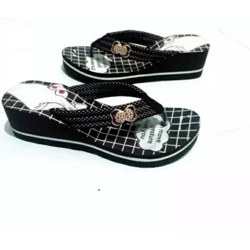 Arkn-SandaL Wanita Wedges Sarang Heo Cod bayar Di Tempat