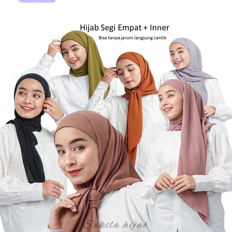 Segi Empat Instan Fuji 2in1 Plus Inner // Ceruty Babydoll