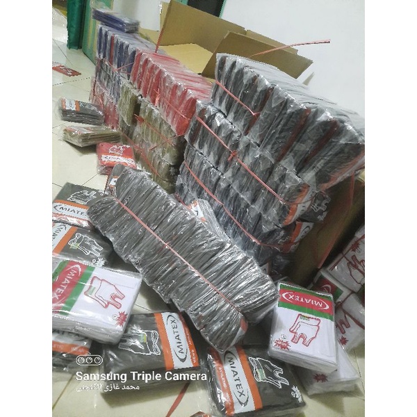 (3 PCS) SINGLET PRIA MIATEX WARNA PUTIH HITAM KUBUS MERAH ABU-ABU NAVY MAROON POLOS SIZE M L XL XXL