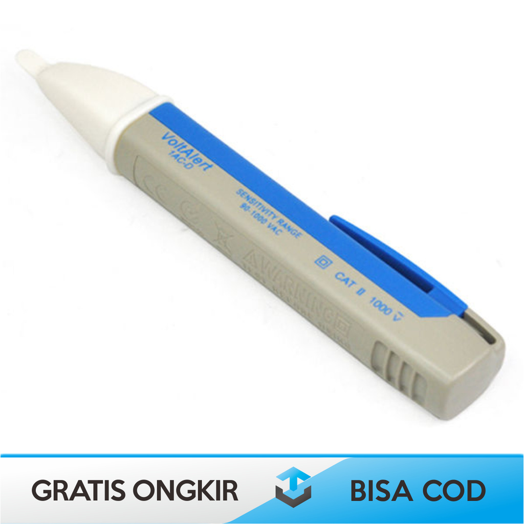 PEN NON CONTACT VOLTAGE ALERT DETECTOR TAFFWARE VD02 ORIGINAL - VOLT DETECTOR TESPEN TANPA KONTAK