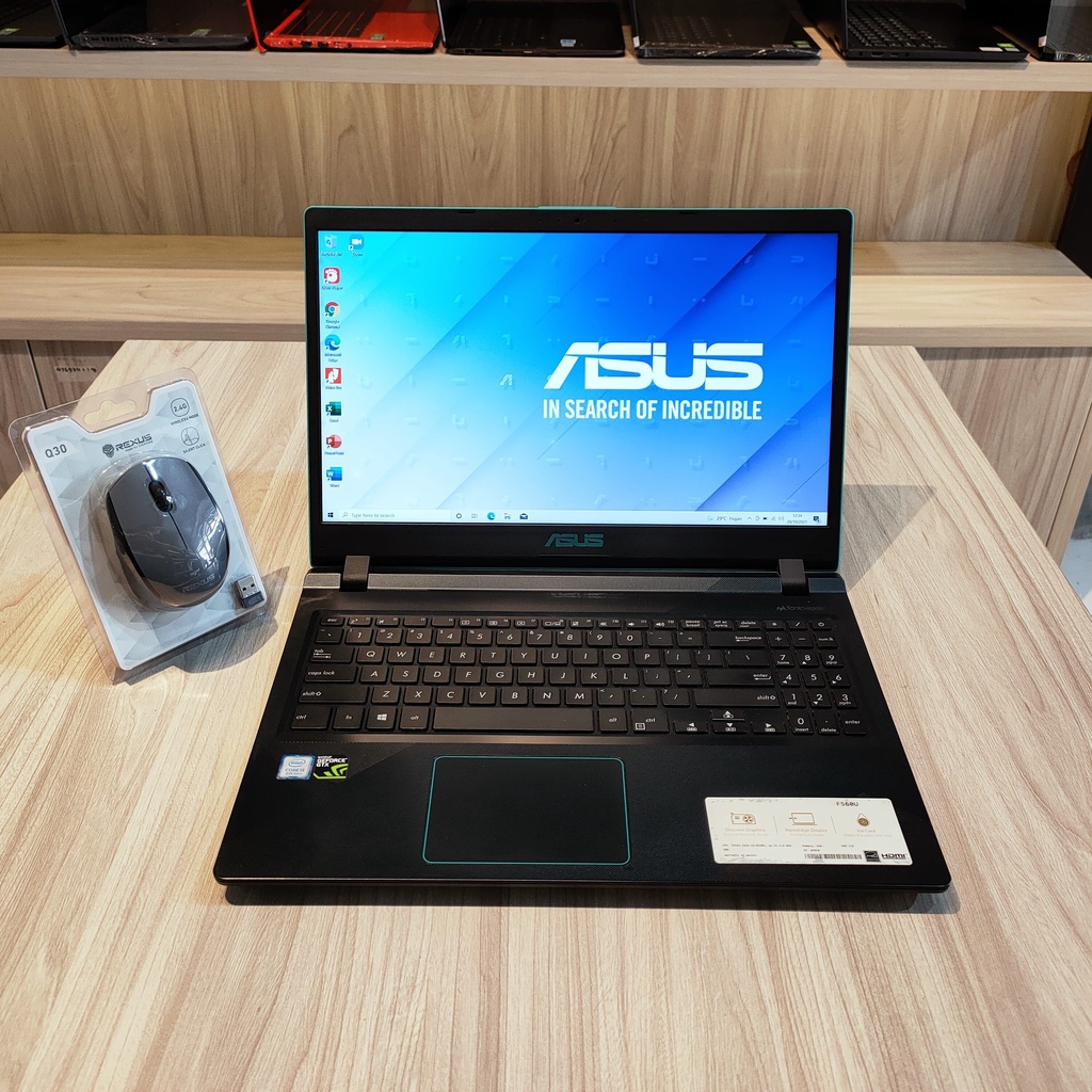 ASUS F560UD - Hitam (Core i5 gen 8) RAM 8gb SSD 128gb HDD 1tb Dual VGA NVIDIA GeForce GTX 1050 (4GB)