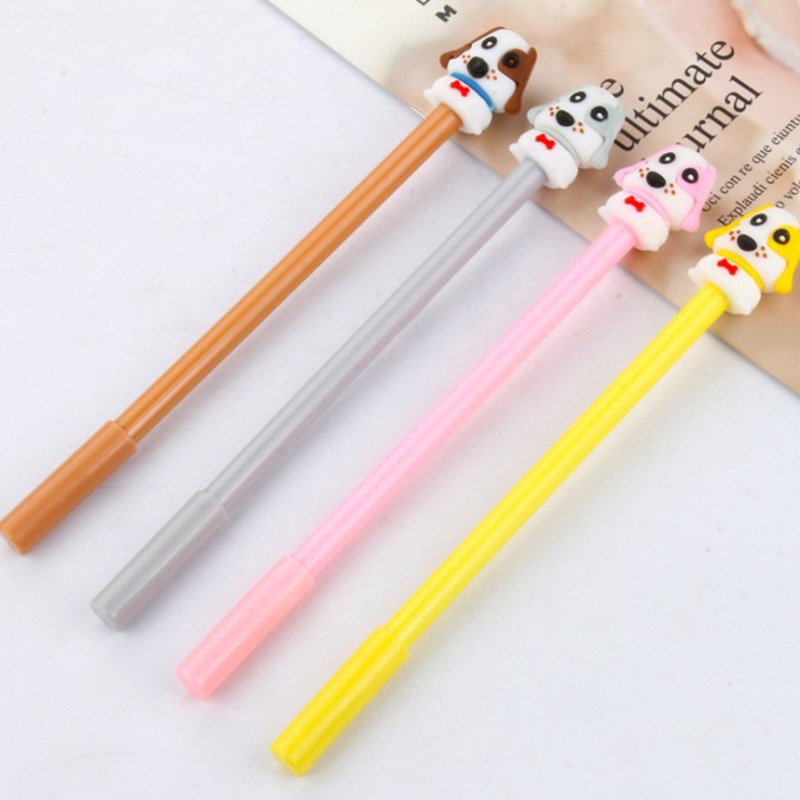 PULPEN GEL PEN KARAKTER CARTOON PUPPY CUTE