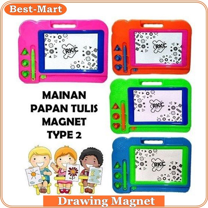 

Mainan Edukasi Anak - Magnetic Drawing Board Papan Tulis Magnet