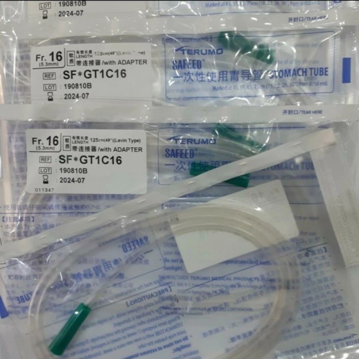 NGT Terumo Fr 16 - Selang Sonde - Stomach Tube / NGT FR-16