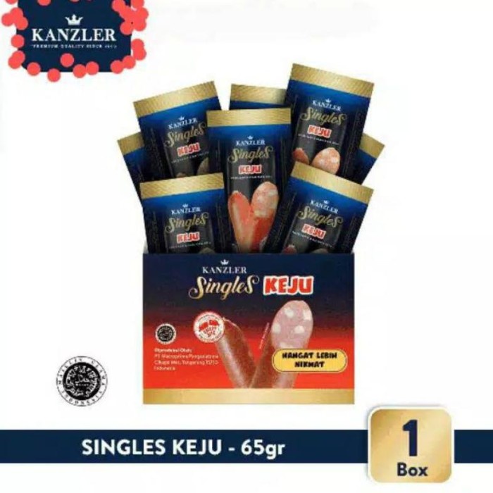 

Termurah 1 BOX - SOSIS KANZLER SINGLES KEJU / 12 PCS