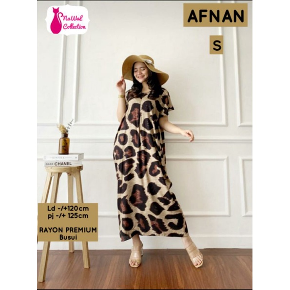 afnan daster midi banyak motif cantik