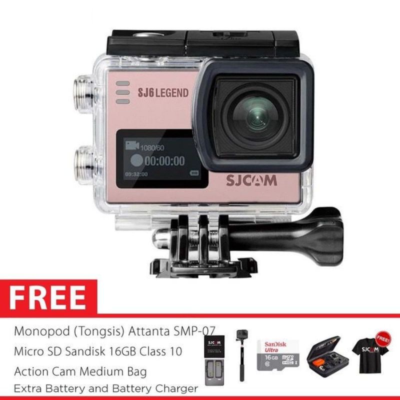 ￼SJCAM SJ6 Legend 4K 16MP Action Camera MASTER 16GB Gold-3