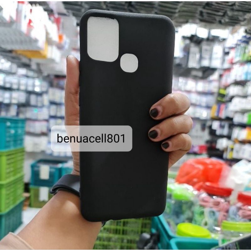 Silicon hitam black matte soft case Hp slim matte Infinix all type