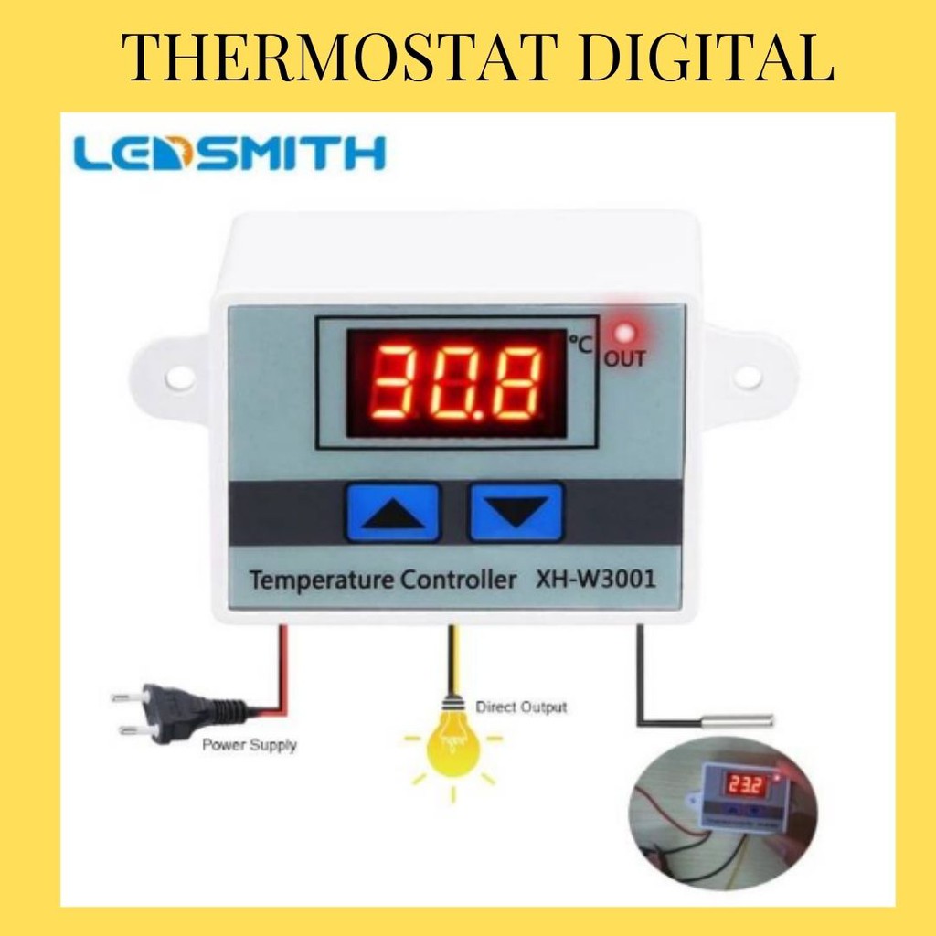 Thermostat Digital Termostat Pengatur Suhu Otomatis Inkubator Telur Reptil