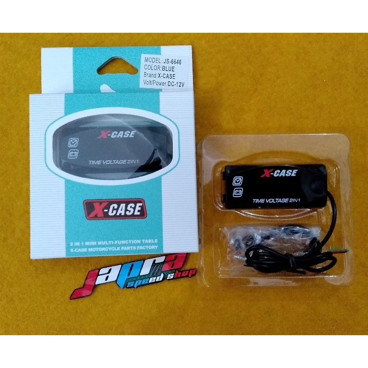 Volt Meter aki X-Case Volt.Jam