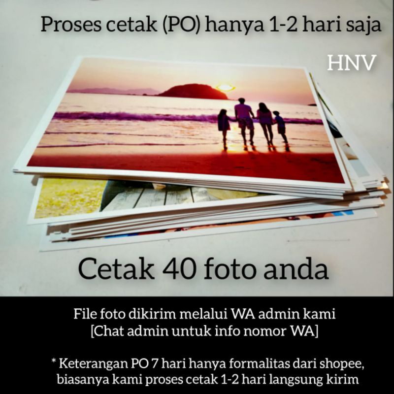 [ PAKET MURAH ] ALBUM FOTO + CETAK 4R 40 Foto FREE