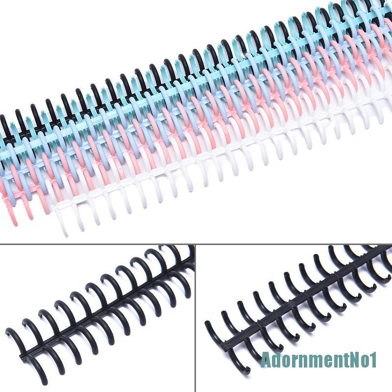 [AdornmentNo1]Plastic 30-Hole Loose Leaf Binders Ring Binding A4 A5 A6 For DIY Paper Notebook