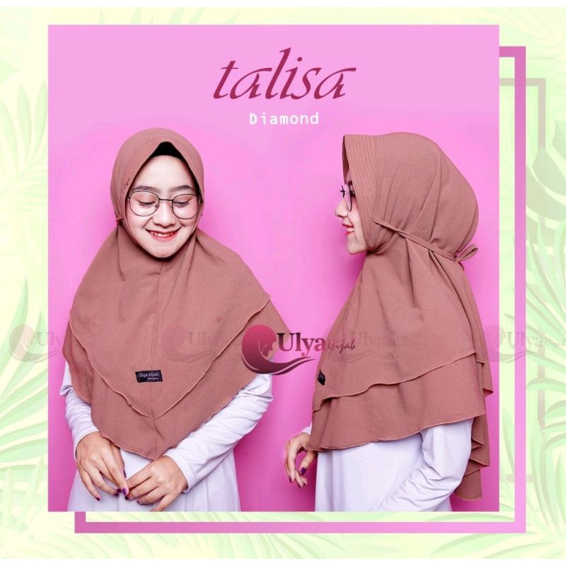 Aelsafa Hijab Jilbab Bergo Diamond | Bergo Talisa 2 Layer by Ulya Hijab