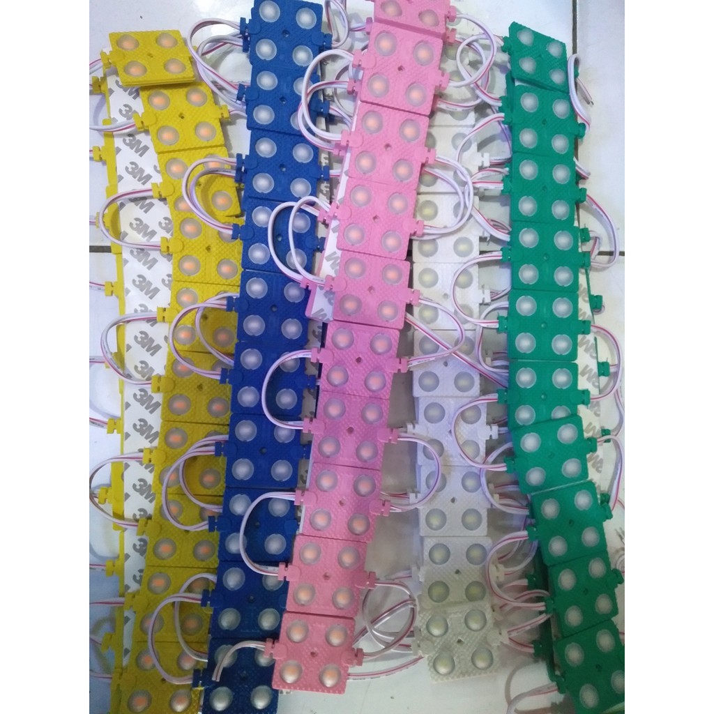 Lampu Led Strip Modul Kotak 4 Mata 12 volt led 12 volt 4 mata
