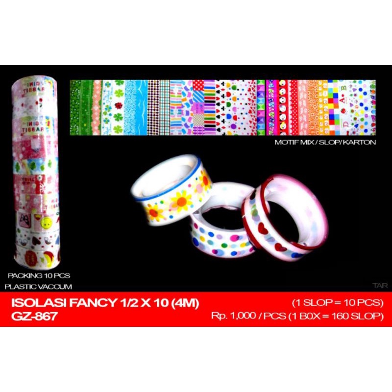 

ISOLASI FANCY GZ-867 1.5CMX4M 1PC