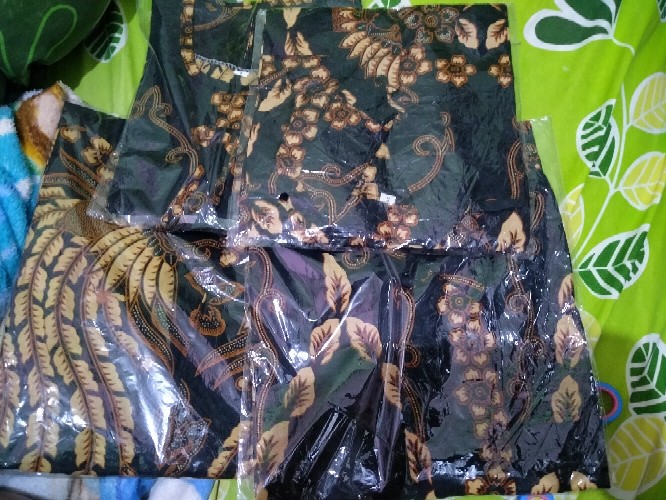 Batik Couple Keluarga Gamis Busui Motif Prasasti Batik Keluarga Seragam