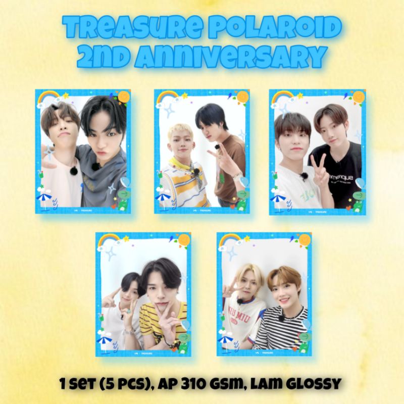 Treasure 2nd Anniversary Polaroid Deco 1 set (5 pcs)