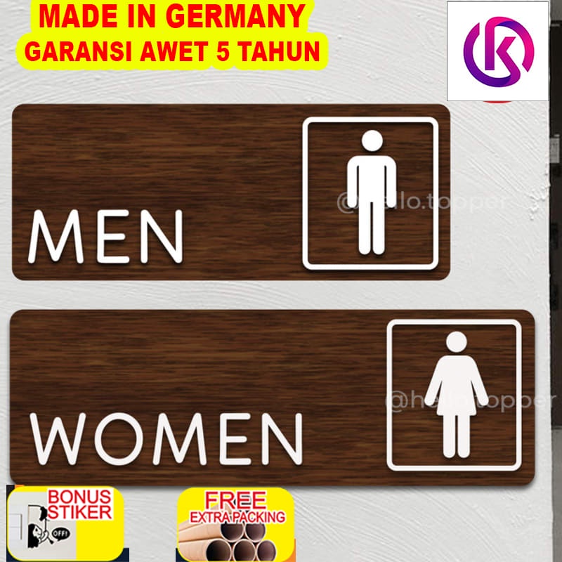 

Grosir Toilet sign kayu modern | sign toilet | papan toilet
