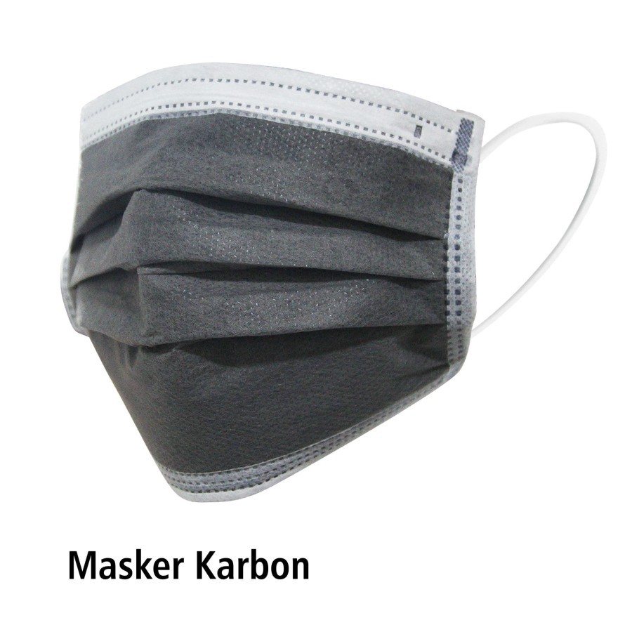 Masker Karet Medis 4ply Carbon Active OneMed box 50pcs