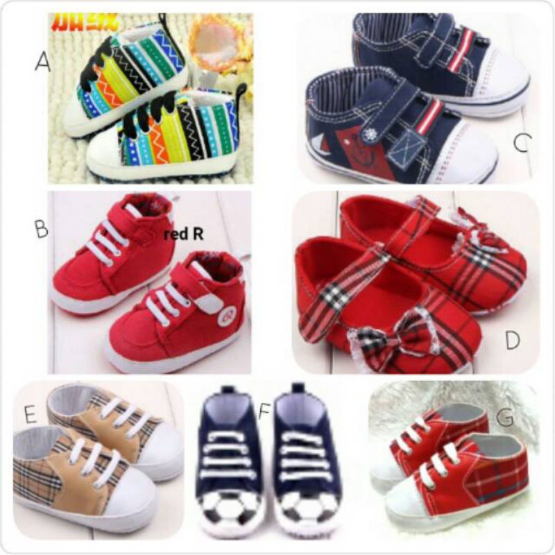 PW94 - SEPATU PREWALKER ANAK BAYI 0-18 BABY SHOES PREWALKER BALITA