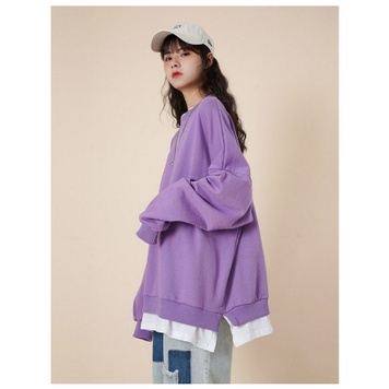 SWEATER OVERSIZE KOREAN STYLE NOONA CHU STYLE BAHAN FLEECE KATUN