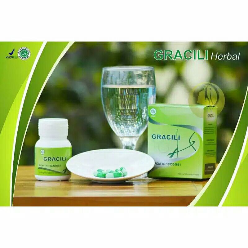 GRACILI 100% ORIGINAL OBAT GRACILI ASLI / OBAT PELANGSING BADAN HERBAL SUPLEMEN OBAT DIET TOPCER
