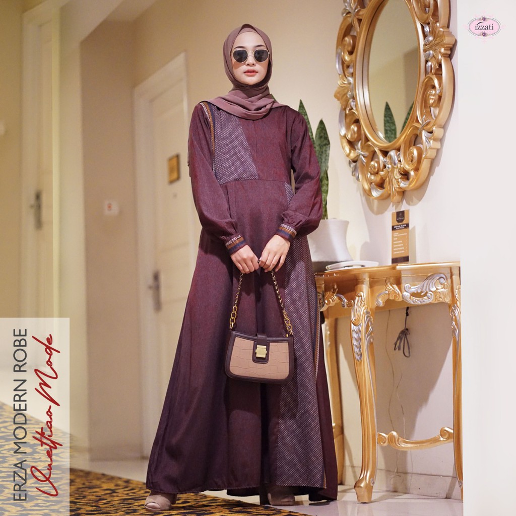 Dress Erza Modern List Songket Premium ( BISA COD BAYAR DI TEMPAT )