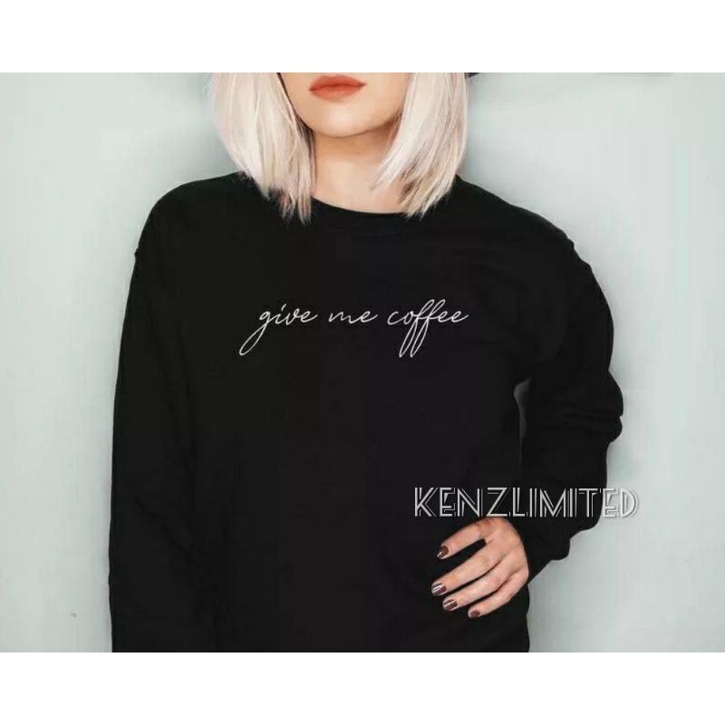 JAKET SWEATER BASIC PRIA WANITA (GIVE ME COFFEE)