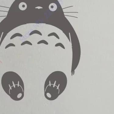 

✤ sticker Totoro besar - Putih ☼